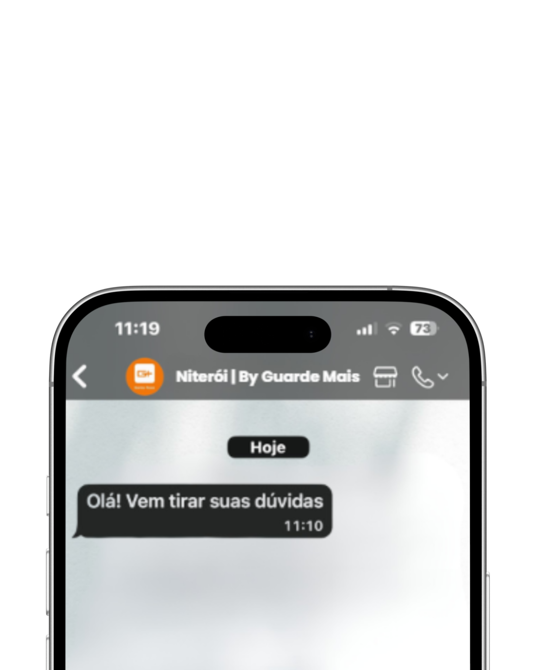 Conversa de WhatsApp com a Niterói